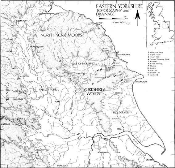 Figure 1    The Topography of Eastern Yorkshire