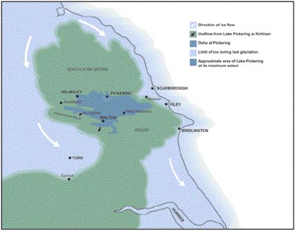 Map showing Lake Pickering at