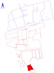 Location of Area 12AF in relation to the rest of the settlement