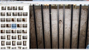 Headda Stone, masking the railings in Agisoft